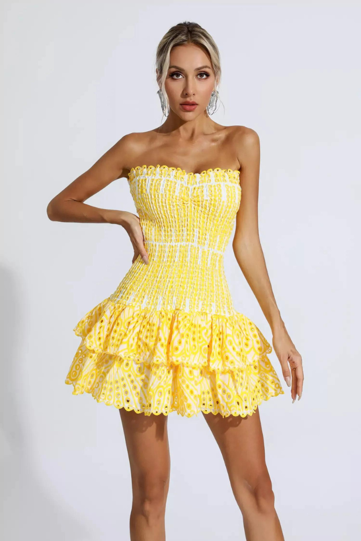 SANYA | Vestido mini con volantes