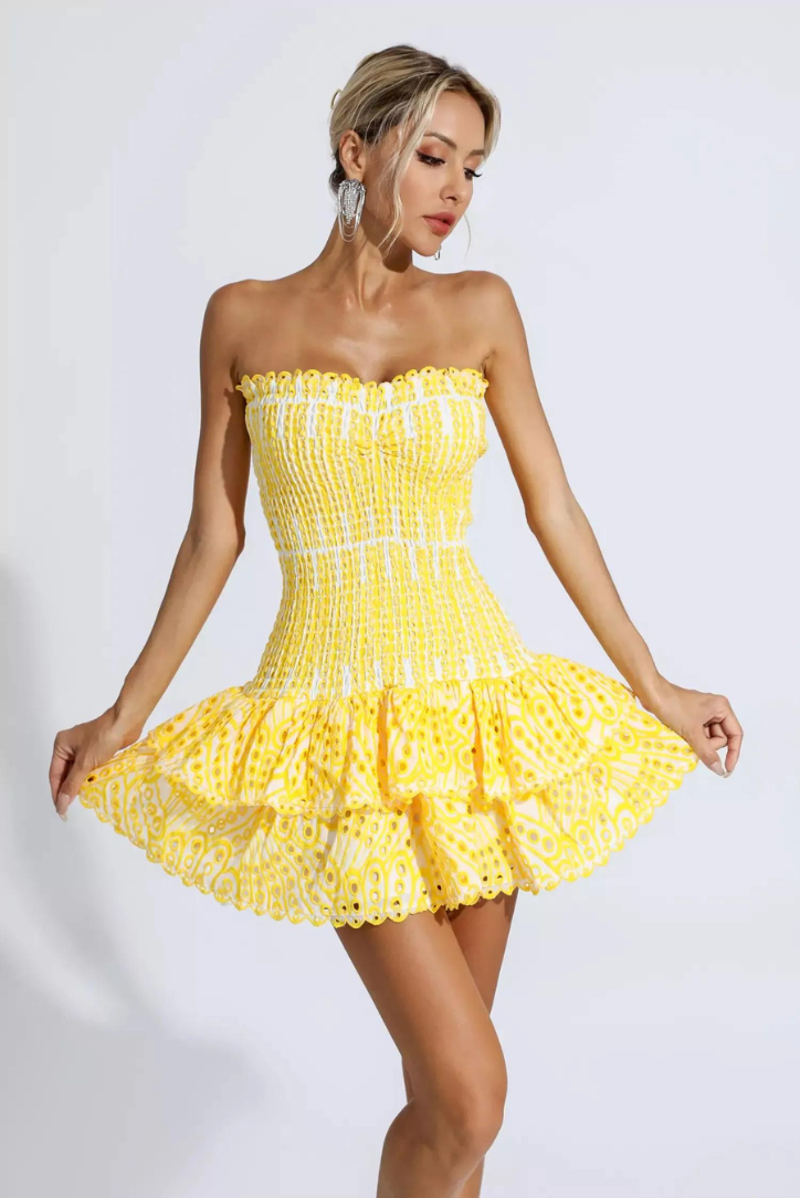 SANYA | Vestido mini con volantes