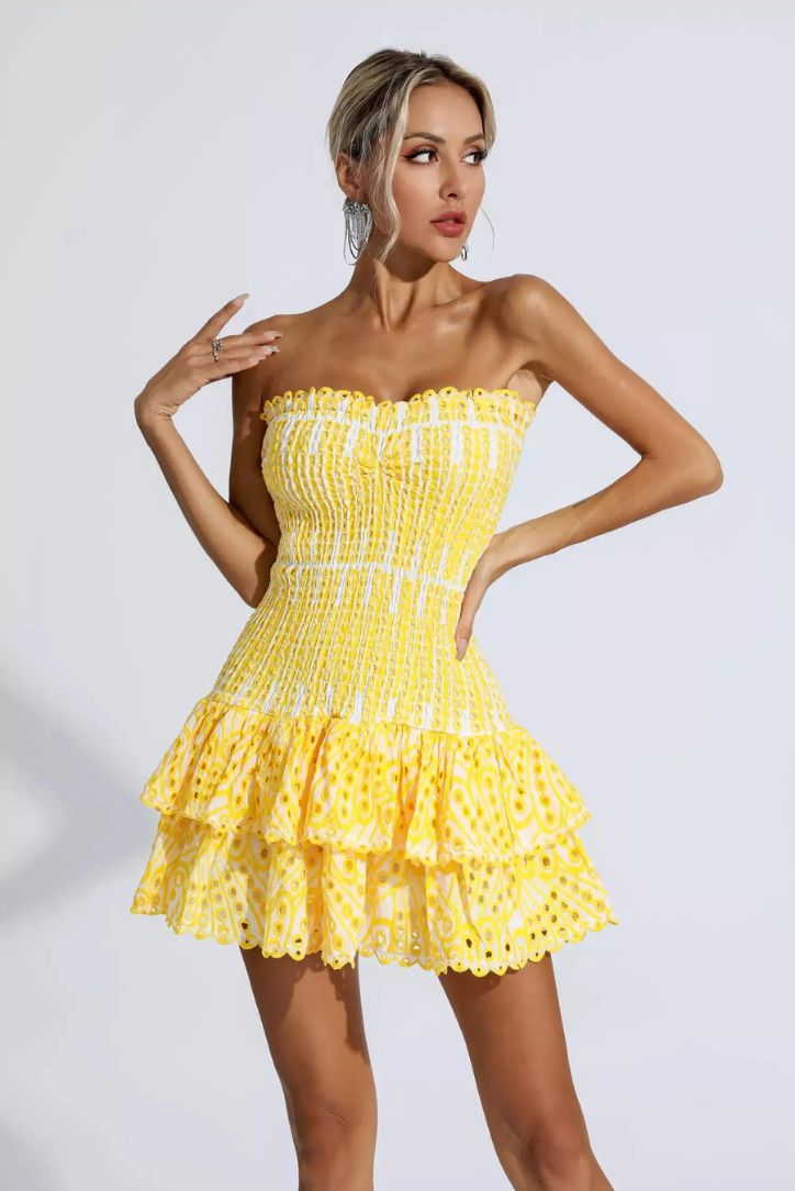 SANYA | Vestido mini con volantes
