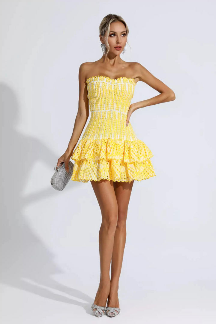 SANYA | Vestido mini con volantes