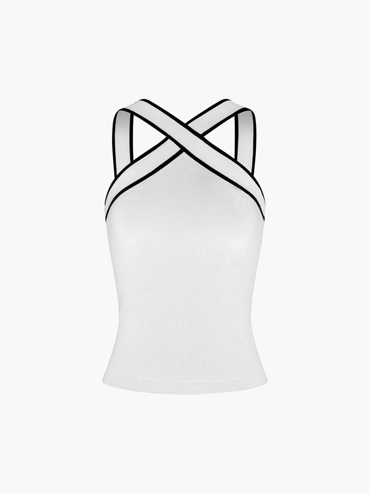 Dylana | Top halter cruzado elegante