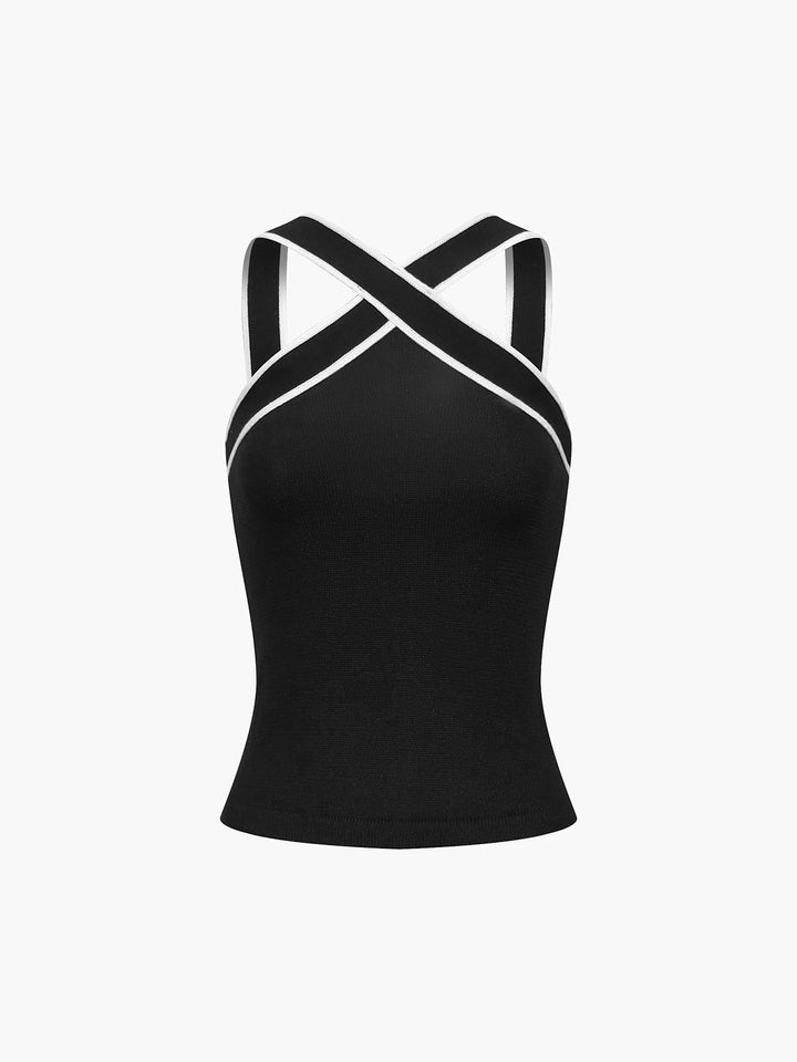 Dylana | Top halter cruzado elegante