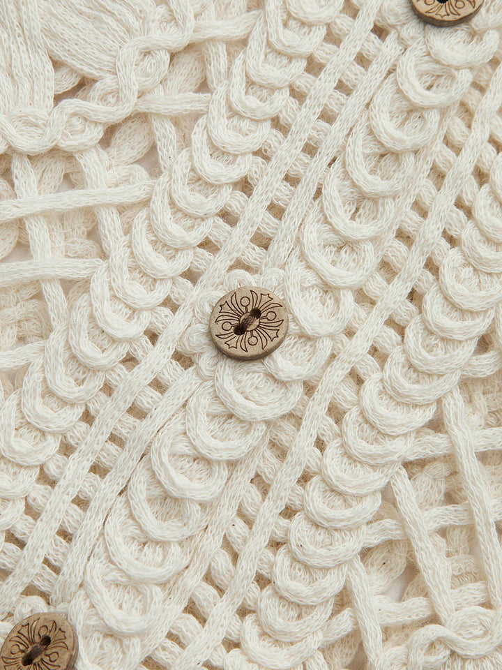 Dunya | Katoenen Jacquard Top voor Dames