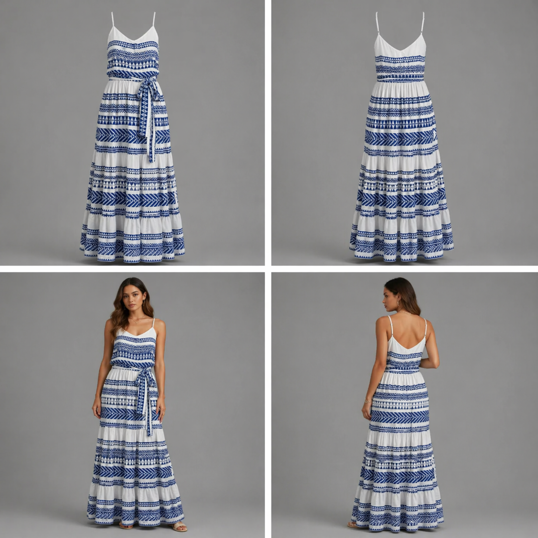 Vestido Jasmine | Vestido de verano confeccionado en una mezcla de algodón