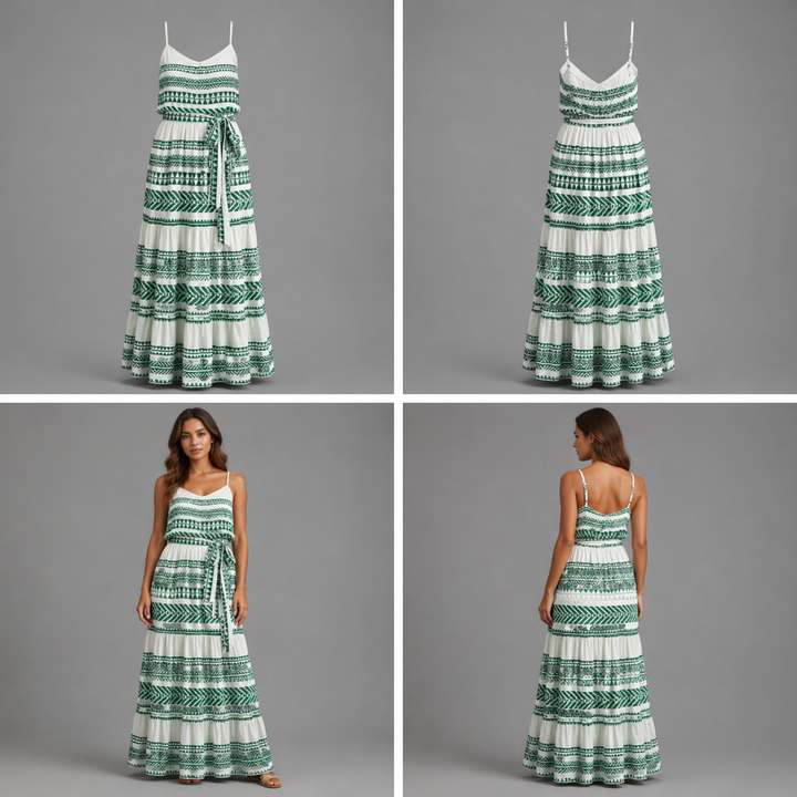 Vestido Jasmine | Vestido de verano confeccionado en una mezcla de algodón
