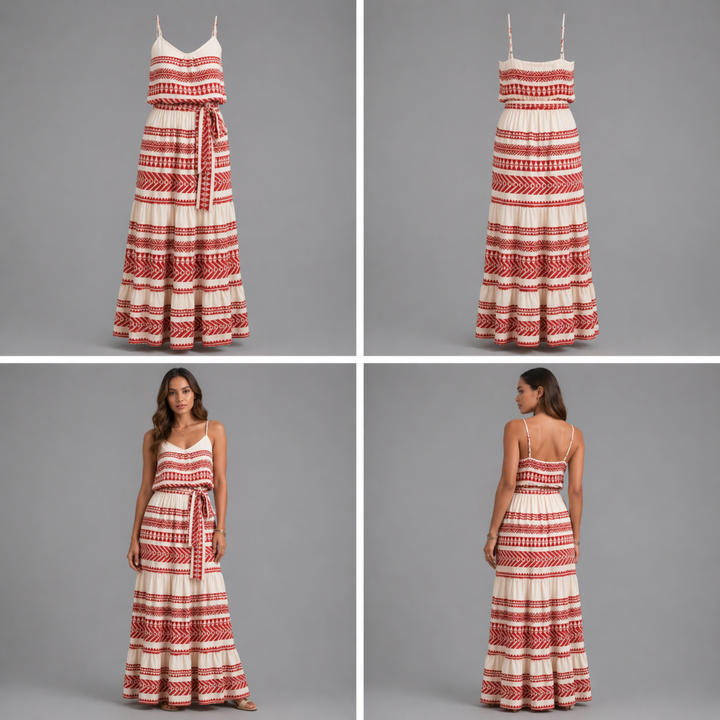 Vestido Jasmine | Vestido de verano confeccionado en una mezcla de algodón