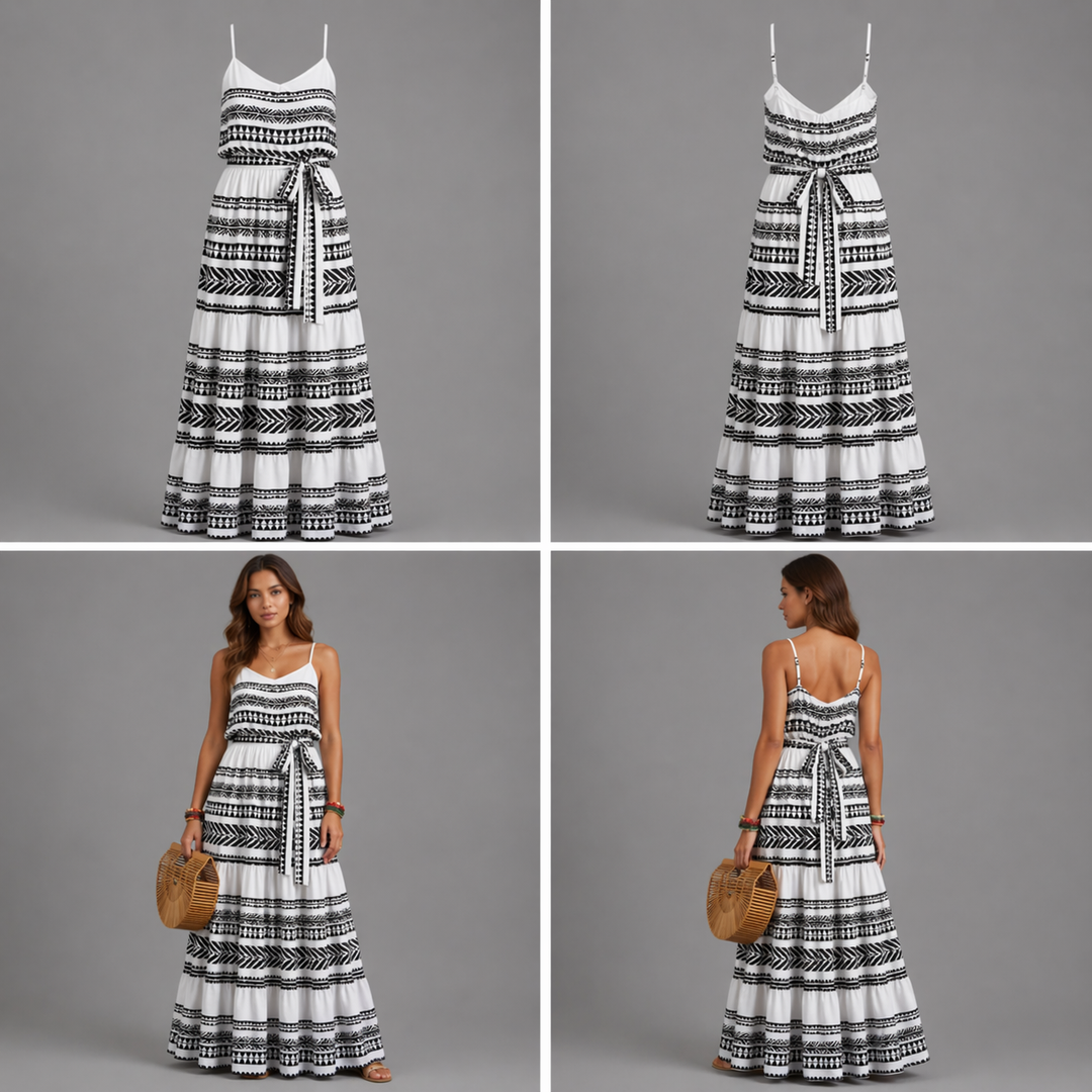 Vestido Jasmine | Vestido de verano confeccionado en una mezcla de algodón