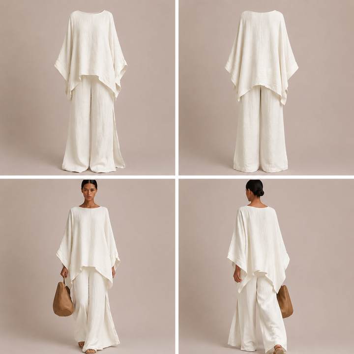 Cristina | Conjunto de Dos Piezas con manga larga y pantalón ancho