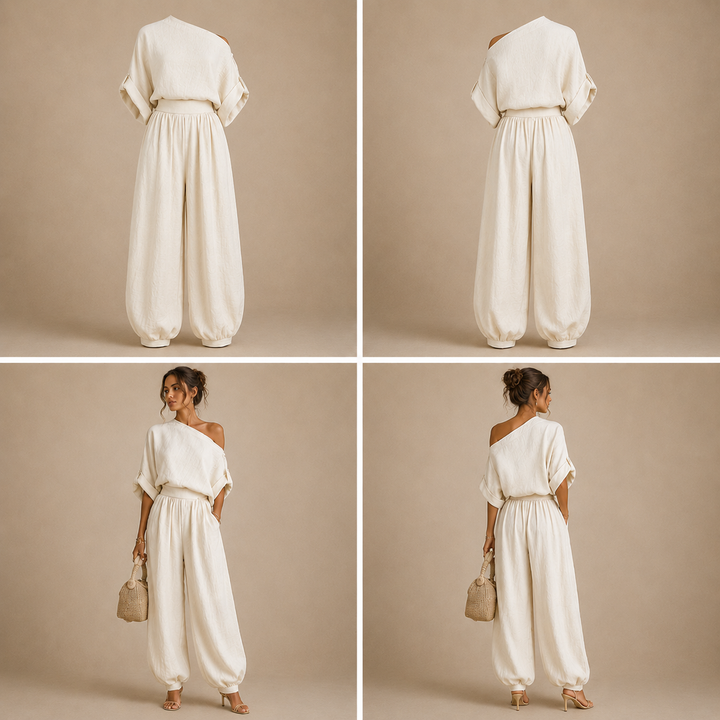 Mila™ | Conjunto de 2 piezas con hombros descubiertos