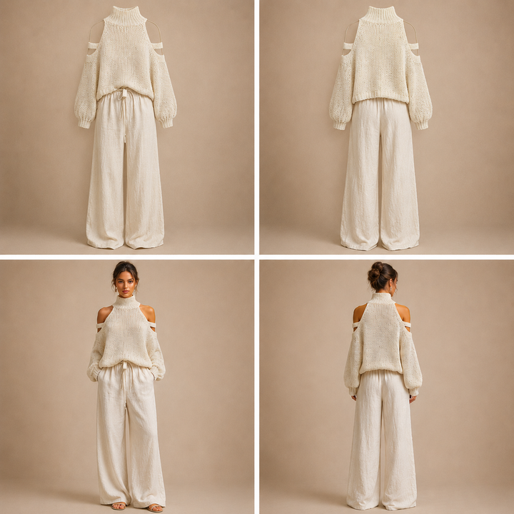Camila | Conjunto de tendencia en punto y lino