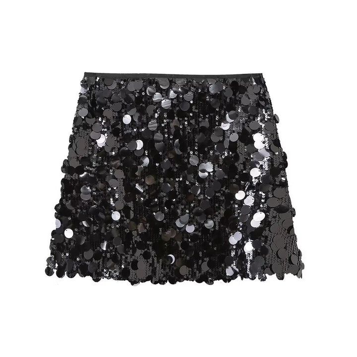MALLORY | Falda de lentejuelas brillante