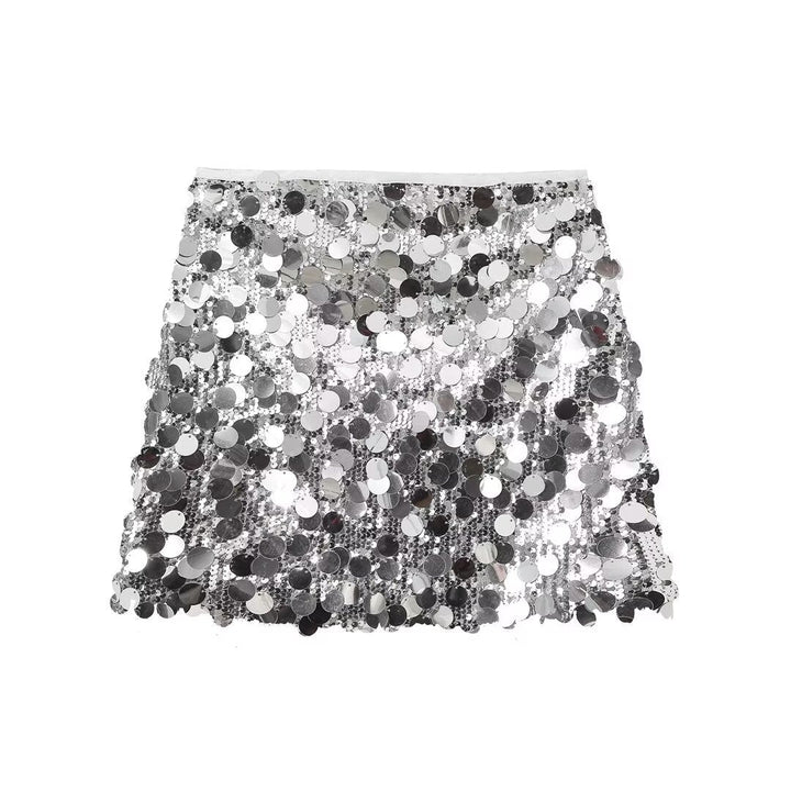 MALLORY | Falda de lentejuelas brillante