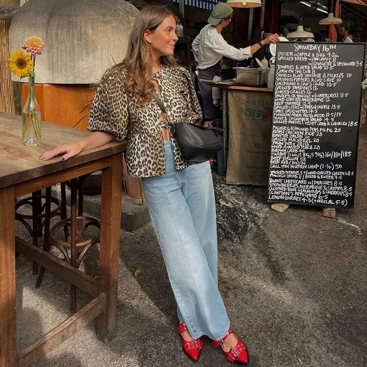 Zara | Top Met Luipaard Print